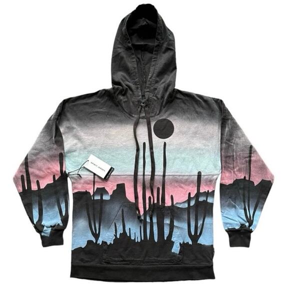 SPIRIT JERSEY Out West Cactus Desert Hoodie Size M New w/ Tag MSRP $139 - Picture 3 of 14